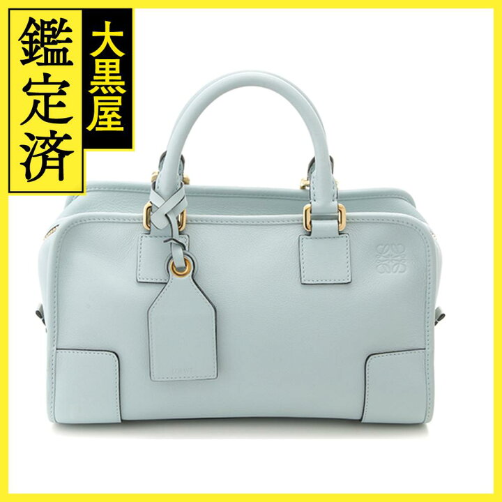 楽天市場】LOEWE ロエベ ハンドバッグ アマソナ28 ライトブルー カーフ 