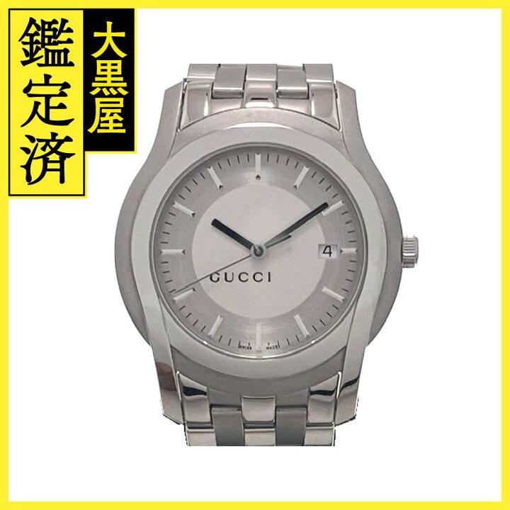 楽天市場】GUCCI グッチ メンズ クオーツ 5500XL YA055212 シルバー  