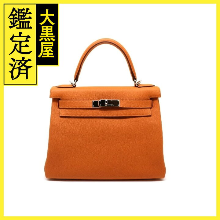 楽天市場】HERMES エルメス ケリー28 ショルダーバッグ オレンジミニ  