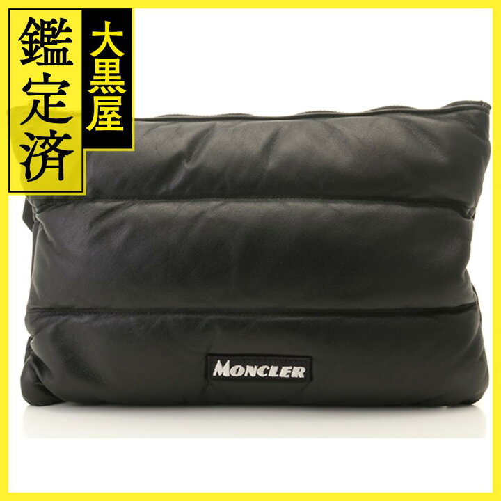 楽天市場】MONCLER モンクレール クラッチバッグ ロゴ ダウンクラッチ  
