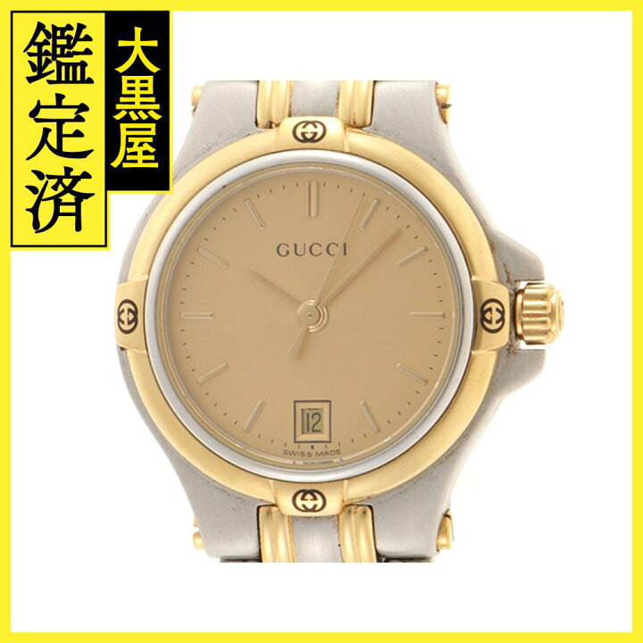 楽天市場】GUCCI グッチ 時計 9040L レディース クォーツ SS/GP  