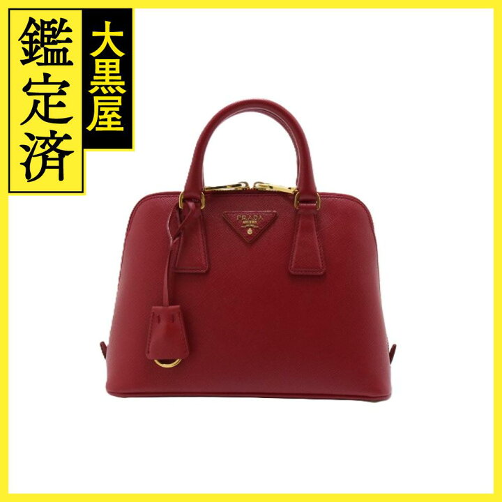 楽天市場】PRADA プラダ 2wayバッグ BL0838 レッド サフィアーノ 【433  