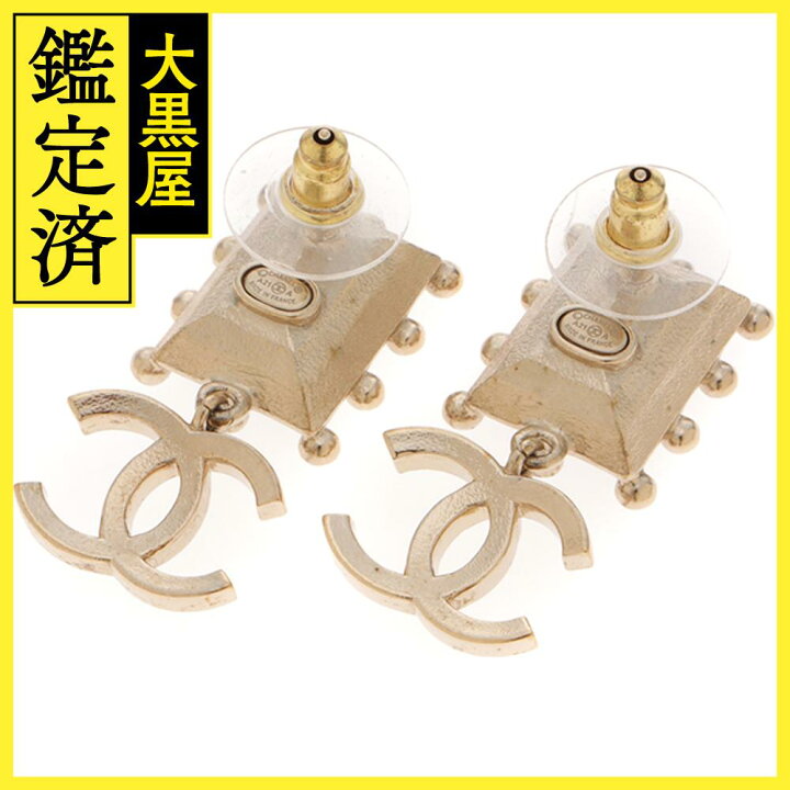 楽天市場】CHANEL シャネル ココマークピンクビジューピアス メタル  