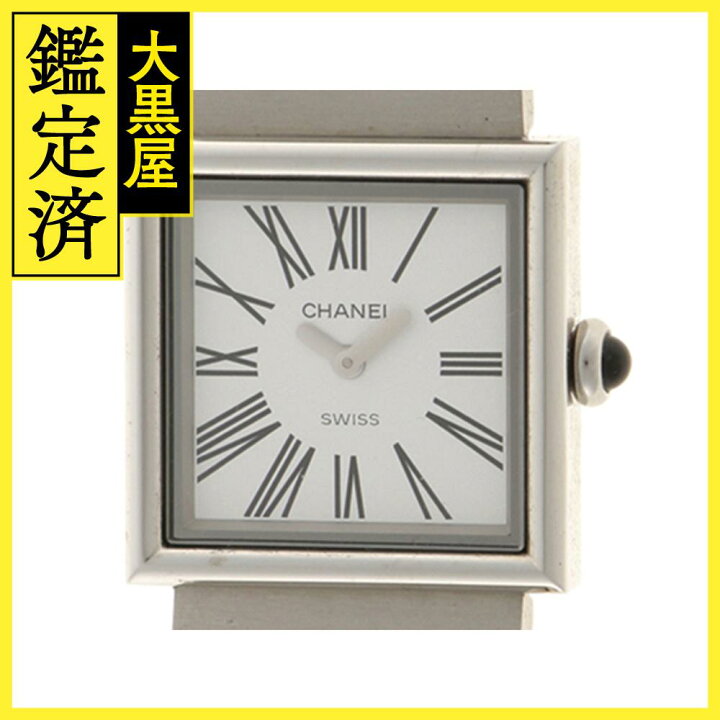 楽天市場】CHANEL シャネル マドモアゼル SS ホワイト文字盤【471】IK 