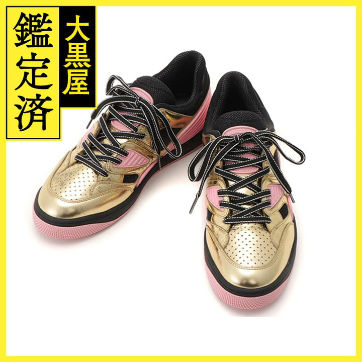 楽天市場】GUCCI グッチ BASKET LOWスニーカー レディース38 ピンク 