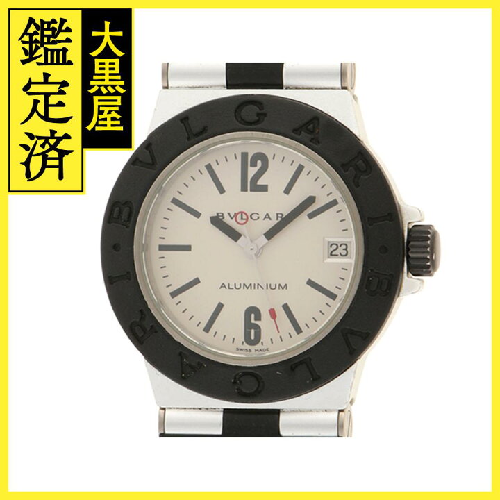 楽天市場】BVLGARI ブルガリ アルミニウム AL32TA アイボリー文字盤  