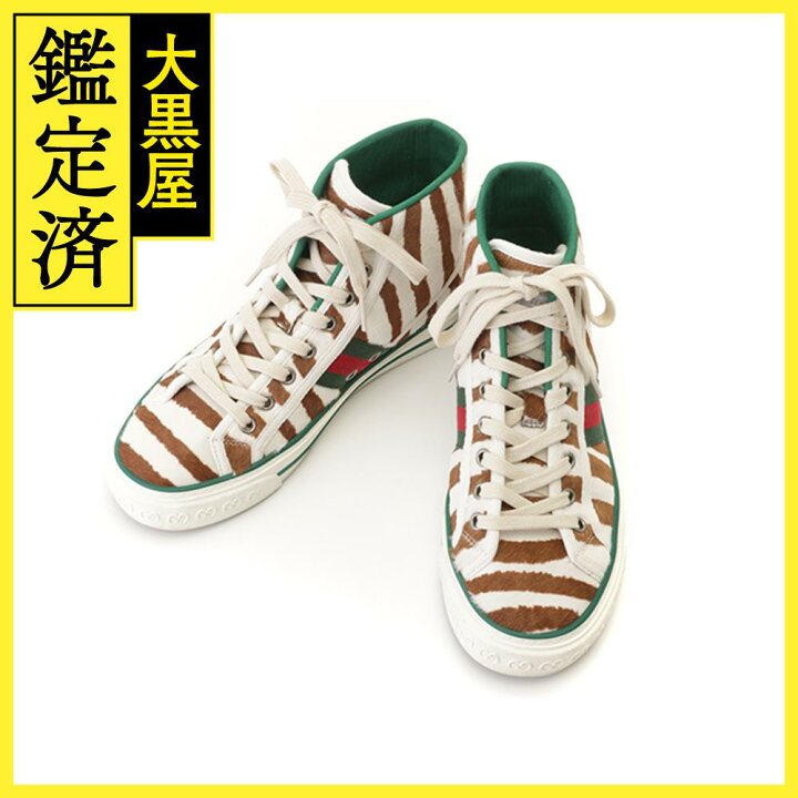 楽天市場】GUCCI グッチ テニス1977ハイカットスニーカー レディース36  