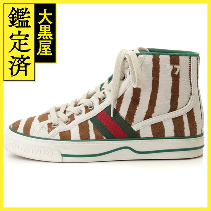 楽天市場】GUCCI グッチ テニス1977ハイカットスニーカー レディース36  