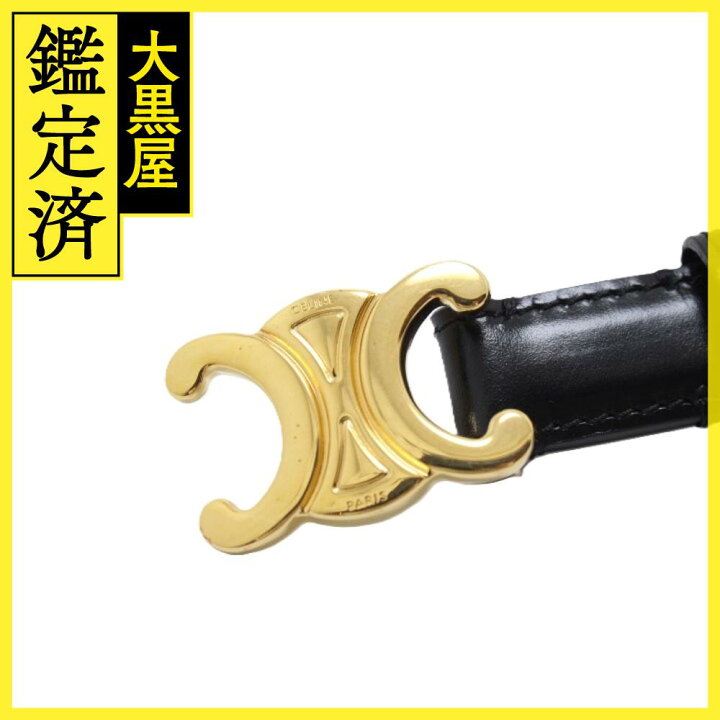 楽天市場】CELINE セリーヌ スモール トリオンフ ベルト 70 45AX63A01  