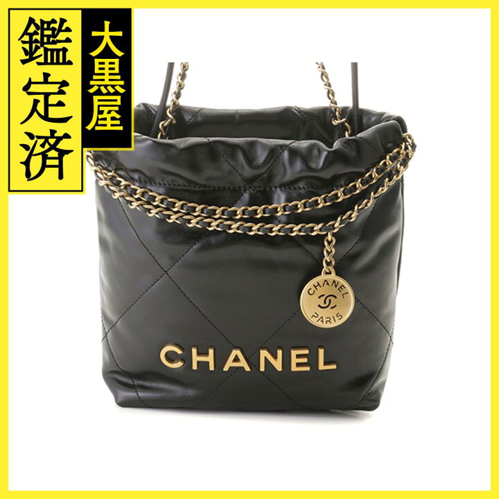 楽天市場】CHANEL シャネル CHANEL22 ミニハンドバッグ ブラック  