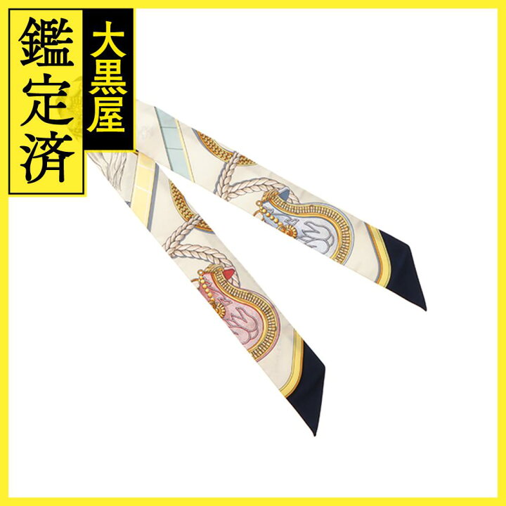 楽天市場】HERMES エルメス ツイリー GRAND APPARAT アイボリー マリン  