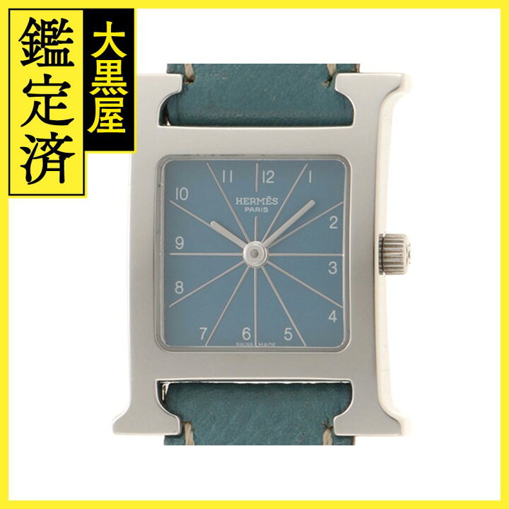 楽天市場】HERMES エルメス Hウォッチ HH1.210 SS/レザー 女性用  