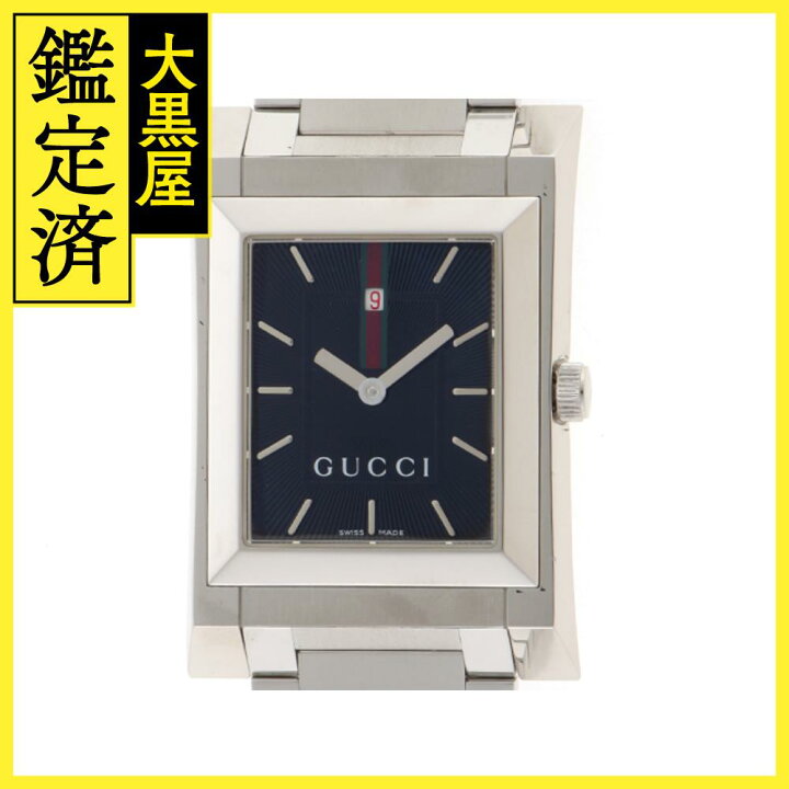 楽天市場】GUCCI グッチ 111M ステンレススチール ブラック文字盤  