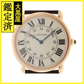 Cartier カルティエ 腕時計 ロンド ルイ カルティエ 36mm W6800251 K18ピンクゴールド/アリゲーターベルト アイボリー文字盤 手巻き【472】SJ 【472】2148103651601 【中古】【大黒屋】