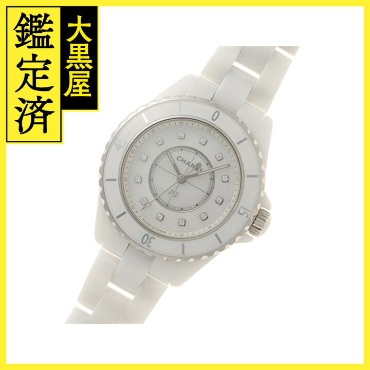 楽天市場】CHANEL シャネル J12 33mm ホワイト 12PD セラミック  