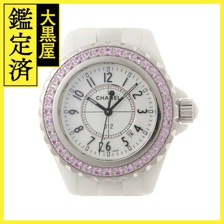 楽天市場】CHANEL シャネル J12 H1181 ピンクサファイヤベゼル  