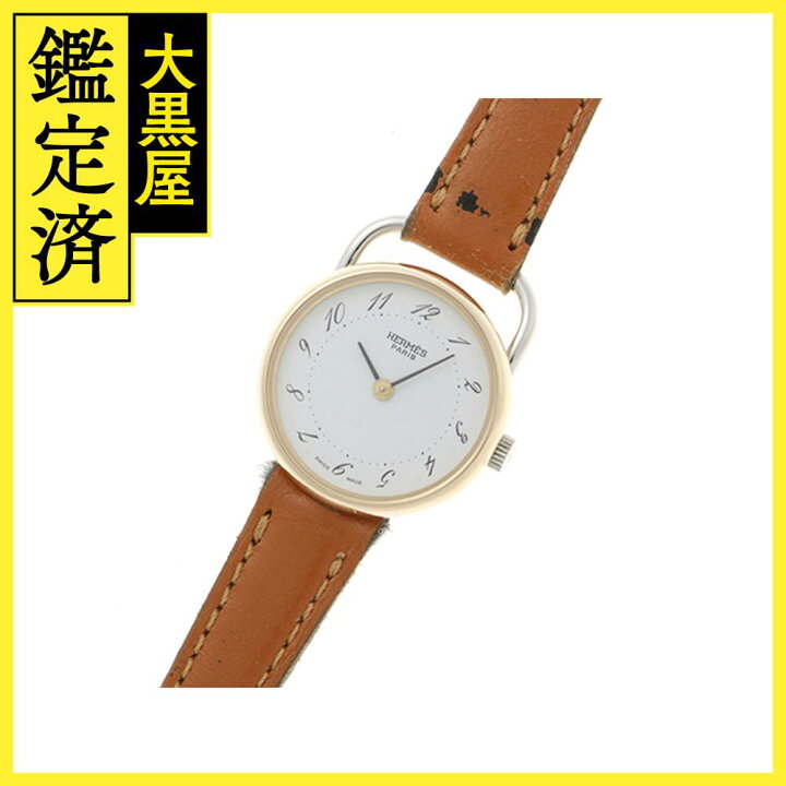 楽天市場】HERMES エルメス 時計 アルソー クオーツ レディース GP/SS  