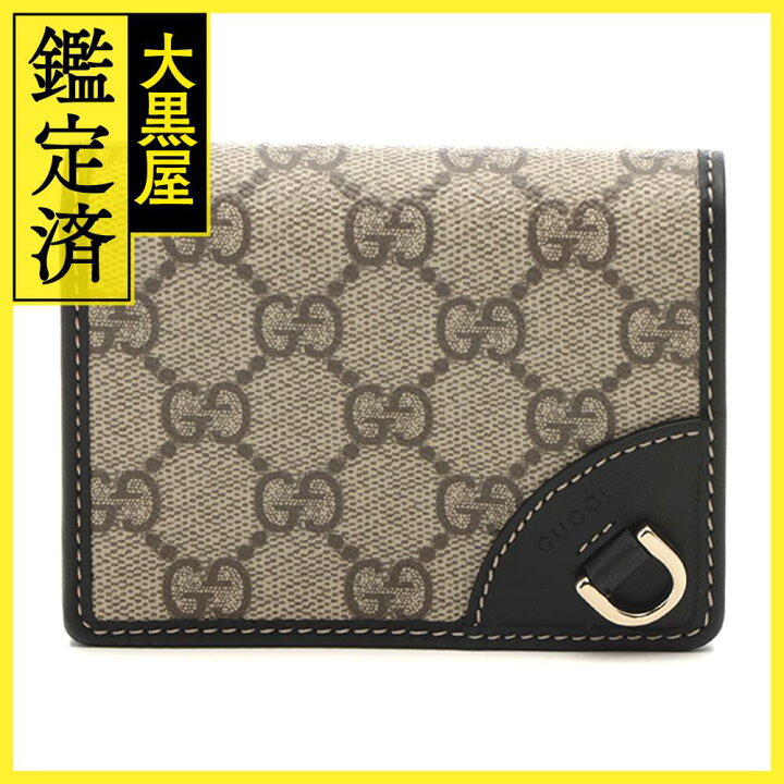 楽天市場】GUCCI グッチ GGエンブレム スモールウォレット 二つ折り  