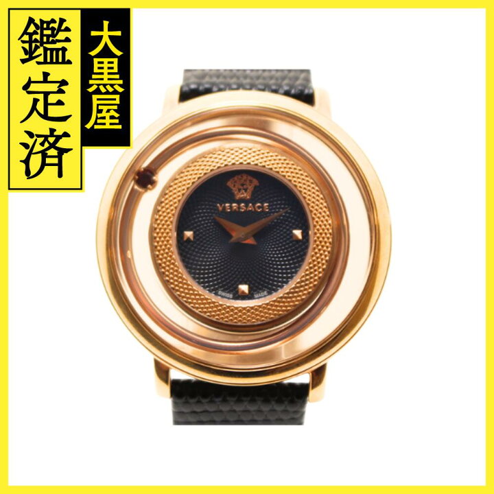 楽天市場】VERSACE ヴェルサーチ ヴィーナス 腕時計 ブラック PGP/革  