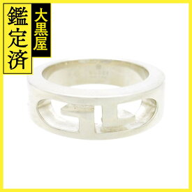 GUCCI グッチ Gロゴリング 指輪 シルバー SV 6.9g 10号 2148103886058【200】 【200】2148103886058 【中古】【大黒屋】
