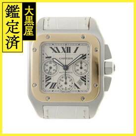 Cartier カルティエ サントス 100 XL W20091X7 YG/SS メンズ 自動巻き2148103879937【432】 【432】2148103879937 【中古】【大黒屋】