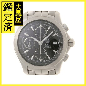TAG HEUER タグ・ホイヤー リンク CJF2110.BA0576 ステンレス ブラック文字盤 男性用自動巻時計【473】 【473】2148103906145 【中古】【大黒屋】