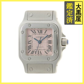 Cartier カルティエ サントス ガルベSM アジア限定 ピンク W20062D6 SS レディース 自動巻き2148103882081【432】 【432】2148103882081 【中古】【大黒屋】