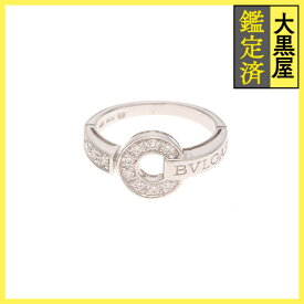 BVLGARI ブルガリ BBリング ホワイトゴールド ダイヤモンド 12号 約4.8g 【430】2143100527003 【430】2143100527003 【中古】【大黒屋】