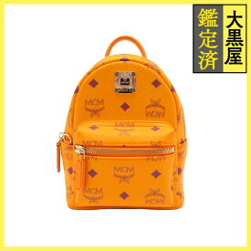 MCM エムシーエム ヴィセトス リュックサック オレンジ レザー MMKAAVE18O5001【431】 2148103919886 【431】2148103919886 【中古】【大黒屋】