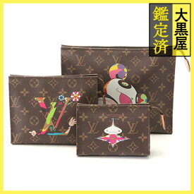 LOUIS VUITTON ルイヴィトン LV × TM トリオ・ポッシュ・トワレ モノグラム M13762 村上隆コラボ 【472】KS 【472】2143000736383 【中古】【大黒屋】