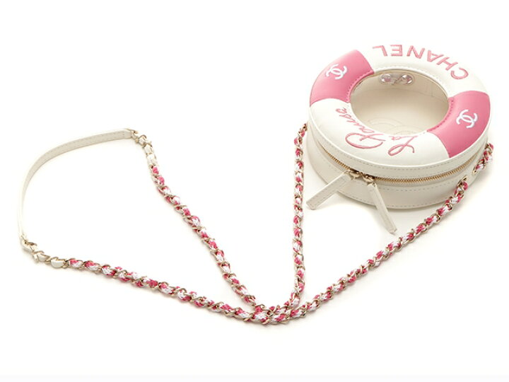 楽天市場】CHANEL シャネル チェーンショルダー 浮き輪モチーフ 