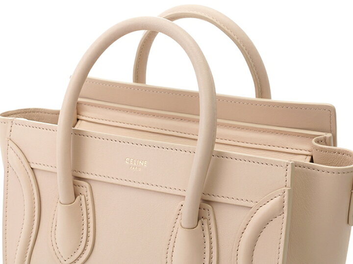 CELINE セリーヌ ラゲージナノショッパー ハンドバッグ パウダーカラー 