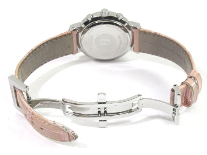 楽天市場】FENDI フェンディ オロロギ ズッカ クロノグラフ ピンク  