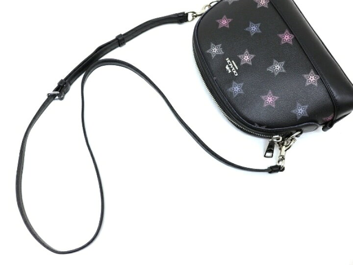 楽天市場】COACH コーチ バッグ ショルダーバッグ 星柄 ブラック 