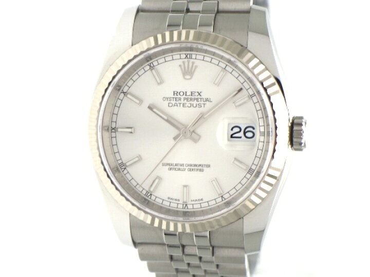 楽天市場】【送料無料】ROLEX ロレックス デイトジャスト 116234 WG/SS 