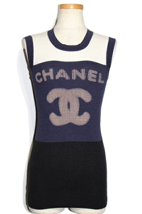 楽天市場】CHANEL シャネル ノースリーブニット P40691K02967  