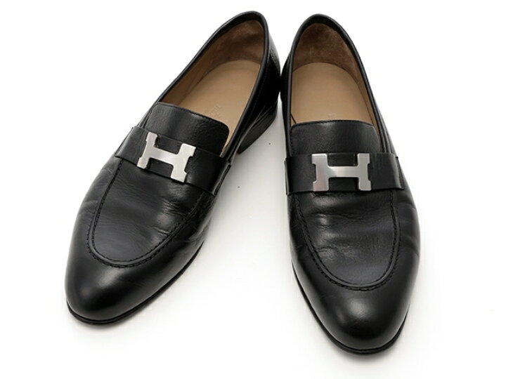 楽天市場】【送料無料】HERMES エルメス 革靴 ローファー メンズ40  