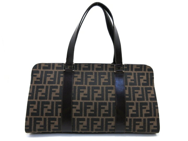 楽天市場】FENDI フェンディトートバッグ 三角トートバッグ ズッカ柄 