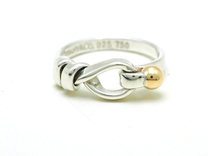 楽天市場】TIFFANY＆CO ティファニー フック&アイリング/シルバー/K18  