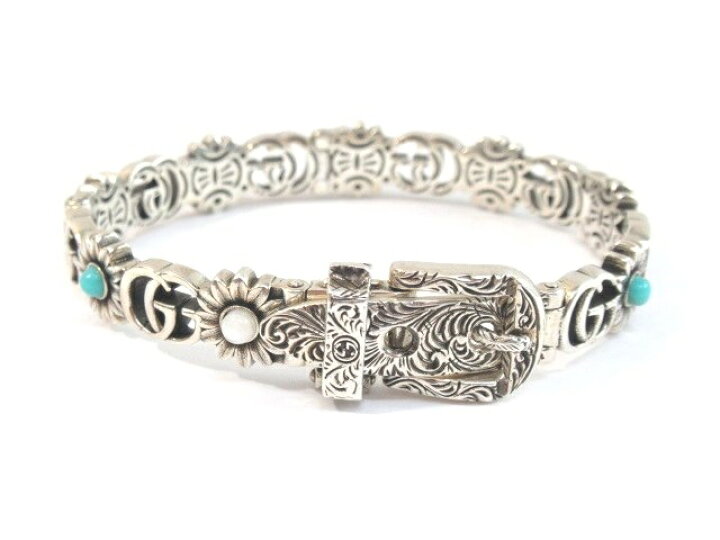 楽天市場】【送料無料】GUCCI グッチ ダブルGフラワーブレスレット SV  