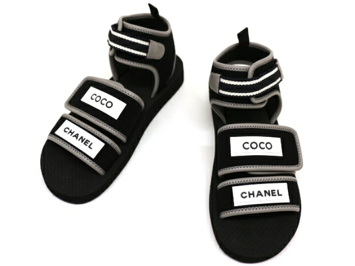 楽天市場】CHANEL シャネル サンダル レディース39 約24.5cm ブラック  