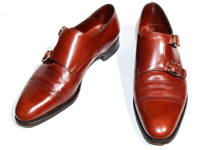 楽天市場 送料無料 John Lobb ジョンロブ Philip2 Double Buckle フィリップ2 ダブルバックル ダブルモンク メンズ6e 約24 5cm カーフ ブラウン シューツリー付 0 中古 大黒屋 質屋 大黒屋