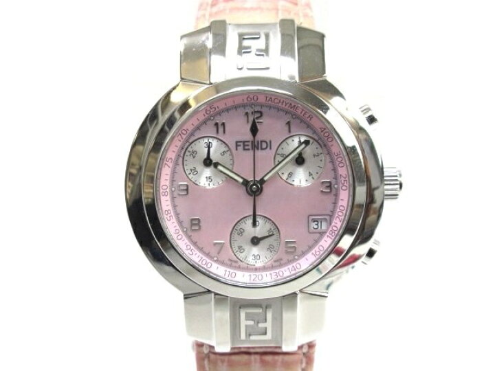 楽天市場】FENDI フェンディ オロロギ ズッカ クロノグラフ ピンク  
