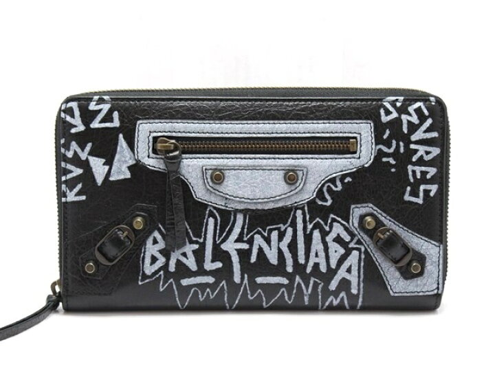楽天市場】BALENCIAGA バレンシアガ 長財布 グラフティジップ 