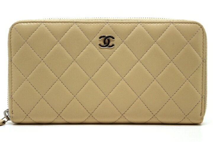 楽天市場】CHANEL シャネル 財布 ラウンド長財布 マトラッセラウンド長 