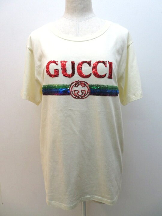 GUCCI スパンコールTシャツ - 半袖(Tシャツ) 