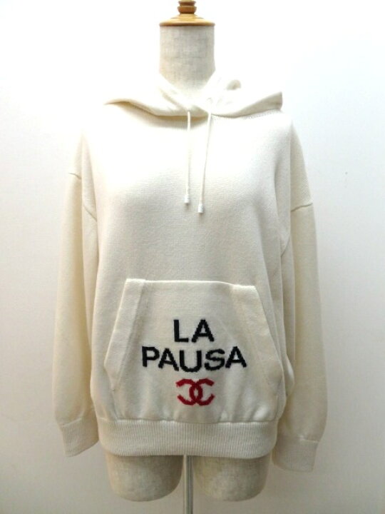 楽天市場】CHANEL シャネル LA PAUSA ニット パーカー プルオーバー 