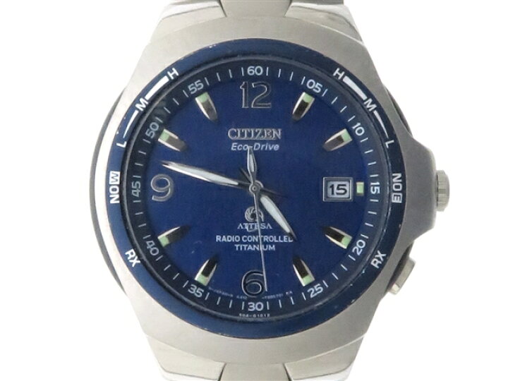 楽天市場】CITIZEN シチズン アテッサ エコドライブ ブルー文字盤 A412 