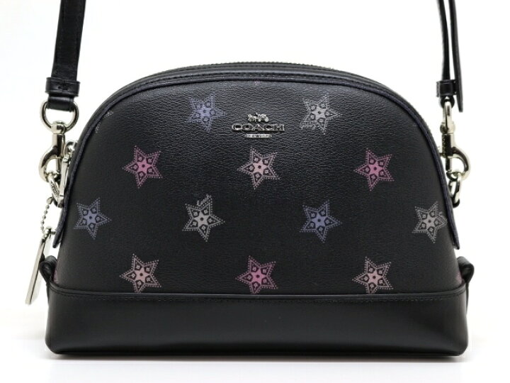楽天市場】COACH コーチ バッグ ショルダーバッグ 星柄 ブラック 