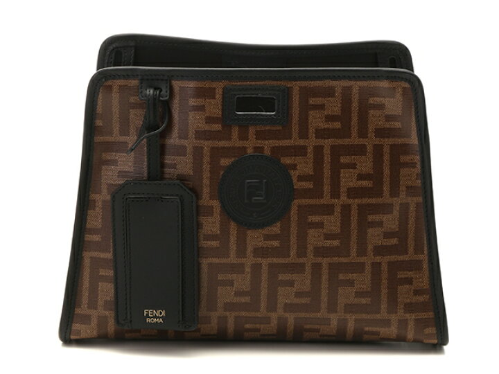 楽天市場】FENDI スモールピーカブー ディフェンダー ダークブラウン 